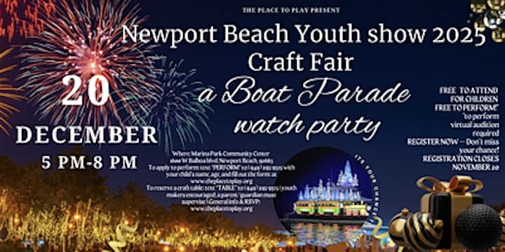 Newport Beach Youth Show & Boat Parade Watch Party – Newport Beach